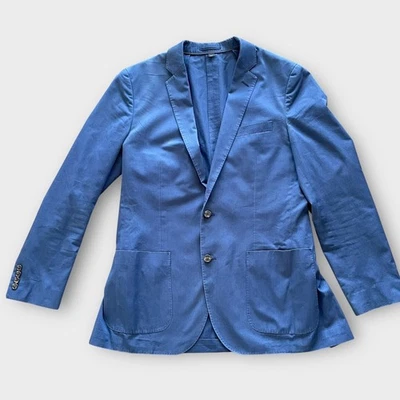 Casaco esportivo masculino J.Crew Ludlow Blazer Larusmiani Tessuti azul 40L não construído - Imagem 1 de 4
