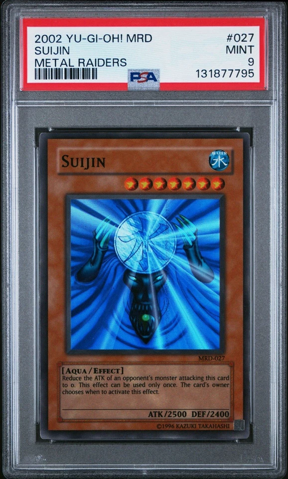 2002 Yu-Gi-Oh! Suijin Metal Raiders MRD Unlimited Super Rare PSA 9 - Image 1 of 2