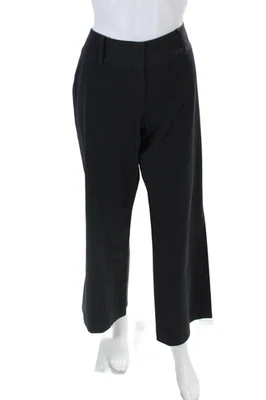 Elie Tahari Womens Zipper Fly High Rise Wide Leg Trouser Pants Black Size 8 - Image 1 of 4