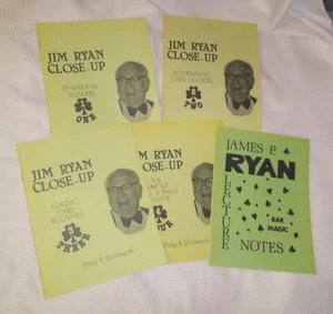 Jim Ryan Lot Bar Magic Thumb Tie Cups & Balls Oop Thimble Match Mullica Card - Picture 1 of 4
