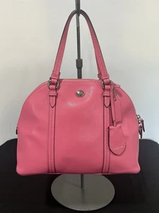 Coach Damen Handtasche Kaugummi Rosa Doppelgriff, Doppelreißverschluss Silber Hardware - Bild 1 von 12