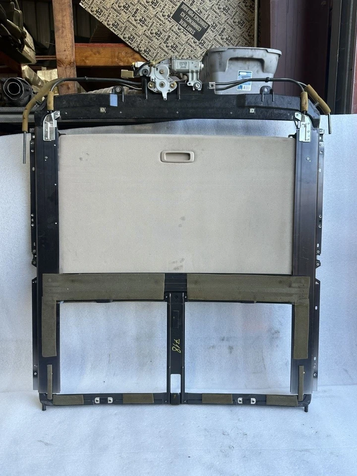 1995 1996 1997 LEXUS LS400 SUNROOF TRACK FRAME WITH TAN SHADE AND MOTOR - Image 1 of 3