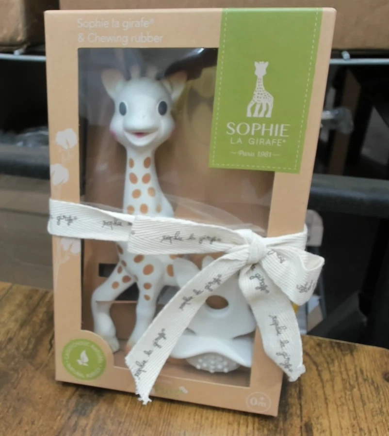 Sophie La Girafe So Pure Collection Soft Baby Teething Ring 0m+ - Image 1 of 1