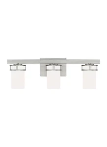 Robie 3-Light Bathroom Vanity Light in Brushed Nickel - Picture 1 of 1