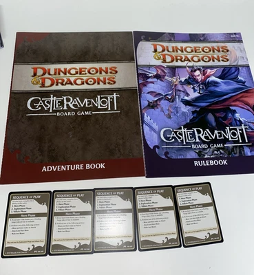 Dungeons & Dragons Castle Ravenloft Board Game - Rule Book And Adventure Book - Image 1 of 2