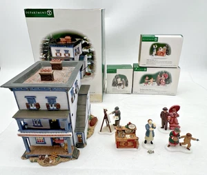 DEPARTMENT 56 NEW ENGLAND WHALE TAIL PUB, SILVER SALE, SUNDAY STROLL, ARTIST - Picture 1 of 24