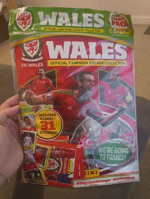 Football Sticker Album + Packets - WALES Euro 2016 - UNOPENED - Image 1 of 3