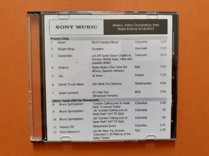 Promo DVD test press: BRUCE SPRINGSTEEN / OZZY OSBOURNE / CHRISTINA AGUILERA - Bild 1 von 2