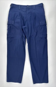 Coast Guard Hose Herren 38x32 Blau Hose Operational Doppelknie Ripstop Cargo - Bild 1 von 11