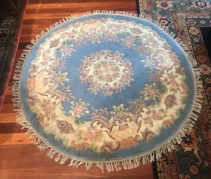 HANDKNOTTED PERSIAN ORIENTAL WOOL RUG 150 X 150 CM - Picture 1 of 5