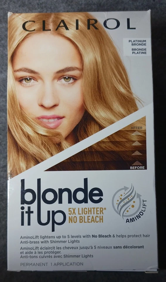 Clairol Blond It Up Platinum Bronde Permanent Hair Color 5X Lighter 1 Pack