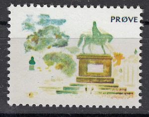 Probedruck Test Stamp Prøve Reiterstandbild Dänemark 1980 / 1985 DFF Slania - Bild 1 von 1