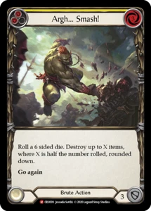 Argh... Smash! CRU009 Majestic Card Flesh and Blood TCG Crucible of War 1st Ed - Picture 1 of 1