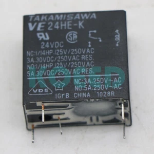 1PCS TAKAMISAWA VE-24HE-K 24VDC 5Pins Power Relay - Picture 1 of 4