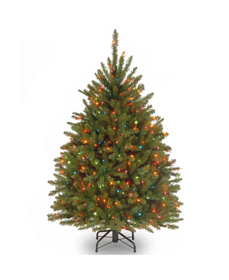 National Tree Company Dunhill Fir Christmas Tree W/ 450 Multicolor Lights 4.5' - Image 1 of 1