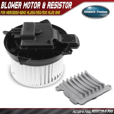 Kit de motor e resistor de soprador HVAC dianteiro para Mercedes-Benz ML320/350/500 ML63 Amg - Imagem 1 de 4