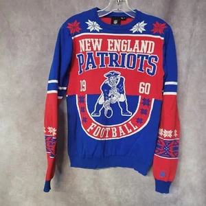 NFL New England Patriots 1960 Throwback Football Ugly Christmas Sweater Adult S - Picture 1 of 5