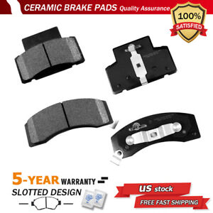 Front Ceramic Disc Brake Pads for 1990-1998 1999 2000 Chevy GMC C3500 K3500 DRW