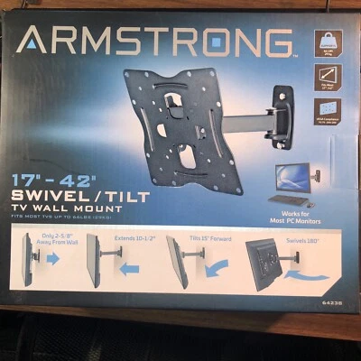Armstrong Universal Design 17" - 42" Swivel/Tilt TV Wall Mount #64238 - Image 1 of 4