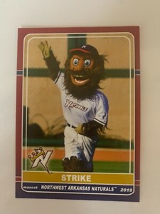 2019 Mascot Strike Card Northwest Arkansas Naturals Team Card