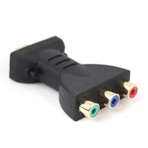 Adaptateur HDMI plaqué or vers 3 RGB RCA, convertisseur de composants vidéo, Aud - Zdjęcie 1 z 11
