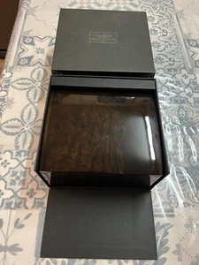 Breitling Luxury Wooden Presentation Box inc Leather Travel Pouch #2 - Picture 1 of 5