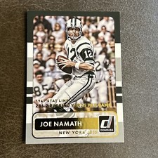 2015 Donruss Stat Line Season New York Jets Football Card #172 Joe Namath /286
