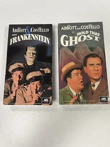 Abbott and Costello VHS Lot Meet Frankenstein (Pre-owned) Hold That Ghost (New) - Picture 1 of 18