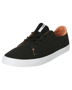 Womens Reef Iris Black Canvas Casual Lace Up Shoes. Size 6 - 10. NWT. RRP $79.99 - Picture 1 of 5