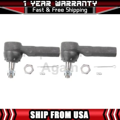 2 Outer Tie Rod End For 1986-1995 Ford Taurus 1988-1994 Lincoln Continental - Image 1 of 4