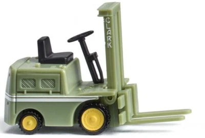 Wiking 117101 Clark Carrello Elevatore Verde Chiaro Scala 1/87 Cingolato 48 Post - Immagine 1 di 4