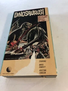 V038 VHS Tape Dinosaur Dinosaur-us! Brontosaurus Neanderthal T-Rex B-Movie 9544 - Picture 1 of 3