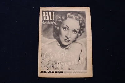 1950 AUGUST 19 REVUE MAGAZINE - MARLENE DIETRICH COVER - GERMAN - E 23808 Foto 1 de 2
