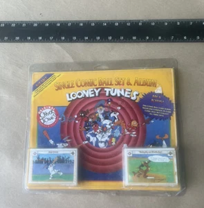 Single Comic Ball Set & Album Upper Deck Looney Tunes 1991 Yellow Sealed New - Picture 1 of 3