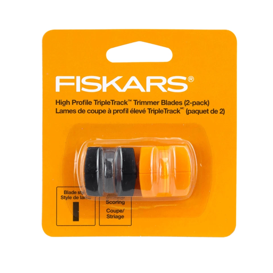 Fiskars High Profile Triple Track Trimmer Blades Cutting & Scoring 2 Pack - 0578 - image 1 of 1