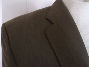 TOWNCRAFT Herren Blazer Sport Mantel Anzug Jacke 46R Olivgrün Wollmischung Y44 - Bild 1 von 9