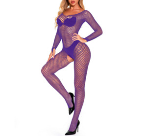Sexy Women Bodysuit Full Body Stocking Fishnet Teddy Babydoll Lingerie Sleepwear