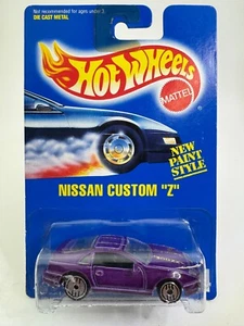 Hot Wheels Blue Card Nissan Custom "Z" Purple 1991 - Picture 1 of 4