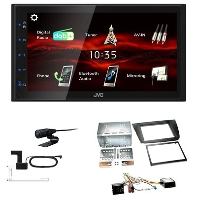 JVC KW-M180DBT 2DIN DAB+ Autoradio für Seat Leon 2005-2009 schwarz inkl Canbus - Bild 1 von 4
