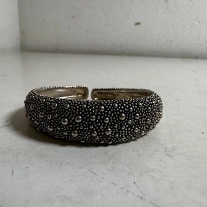 Michael Dawkins Starry Night Dot Sterling Silver 925 Hinged Cuff Bracelet - Picture 1 of 11