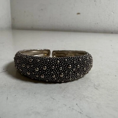 Michael Dawkins Starry Night Dot Sterling Silver 925 Hinged Cuff Bracelet - Image 1 of 4