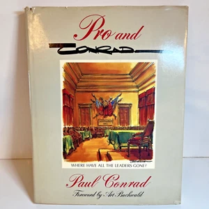 Pro and Conrad SIGNED/1ST- Paul Conrad 1979 HC Political CARTOONIST- See Photos! - Foto 1 di 20