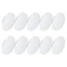  10pcs Oval Lens Glass Mirror Sheet Craft Mirror Lens Cosmetic Mirror DIY