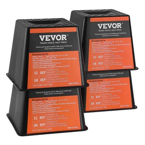 VEVOR 4 Trailer Jack Blocks 6000LBS RV Leveling Block RV Camper Stabilizer Stand - Picture 1 of 12
