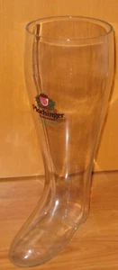 Bierstiefel Glasstiefel Stiefel Plochinger Waldhornbräu 2 L - Bild 1 von 4