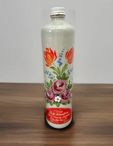 Botella vacía de gres licor cereza roja cereza roja original vintage 750 ml - Imagen 1 de 7