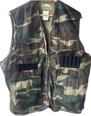 Northwest Territory Mens Camouflage Hunting Vest  XL Outdoors Camping - Image 1 of 4