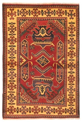 4'0" x 5'9" Traditional Vintage Hand Knotted Oriental Carpet Wool Area Rug - Image 1 of 4