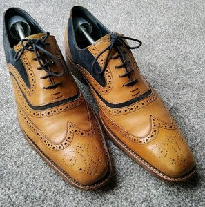 MEN'S BARKER MCLEAN BROGUES SHOES SIZE UK 10 F - Picture 1 of 9