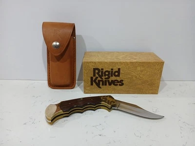 Rigid Apache Folder Knife R-9-WM New old stock knives vintage rare lock back 70s - Image 1 of 4